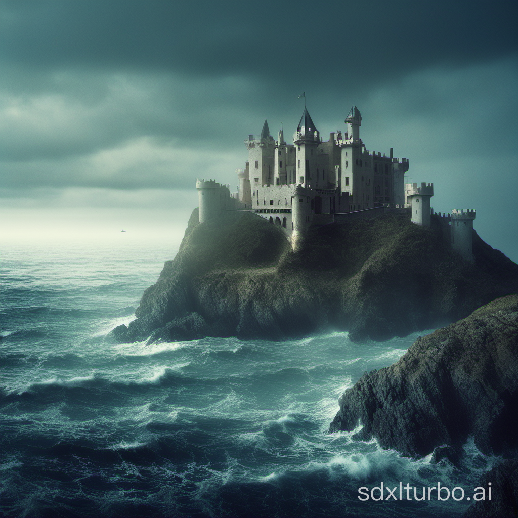 sea，castle