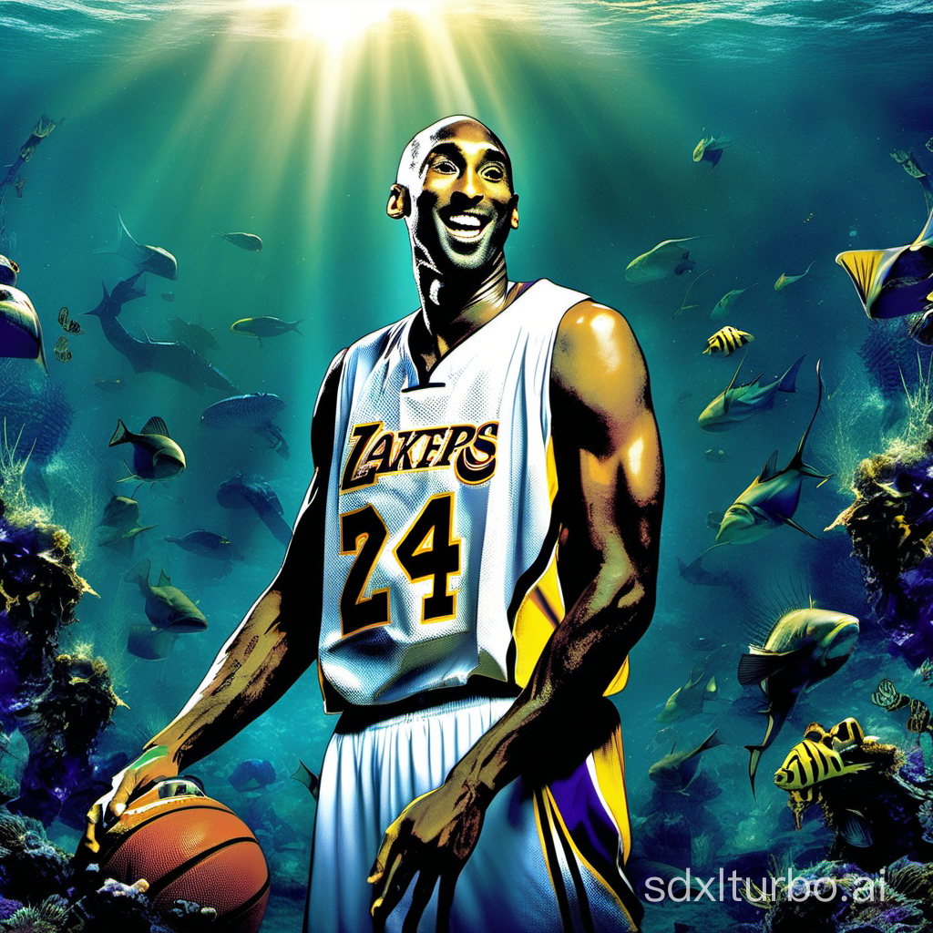 Kobe  Bryant,Wear the number 24 jersey，Crashed in the deep sea