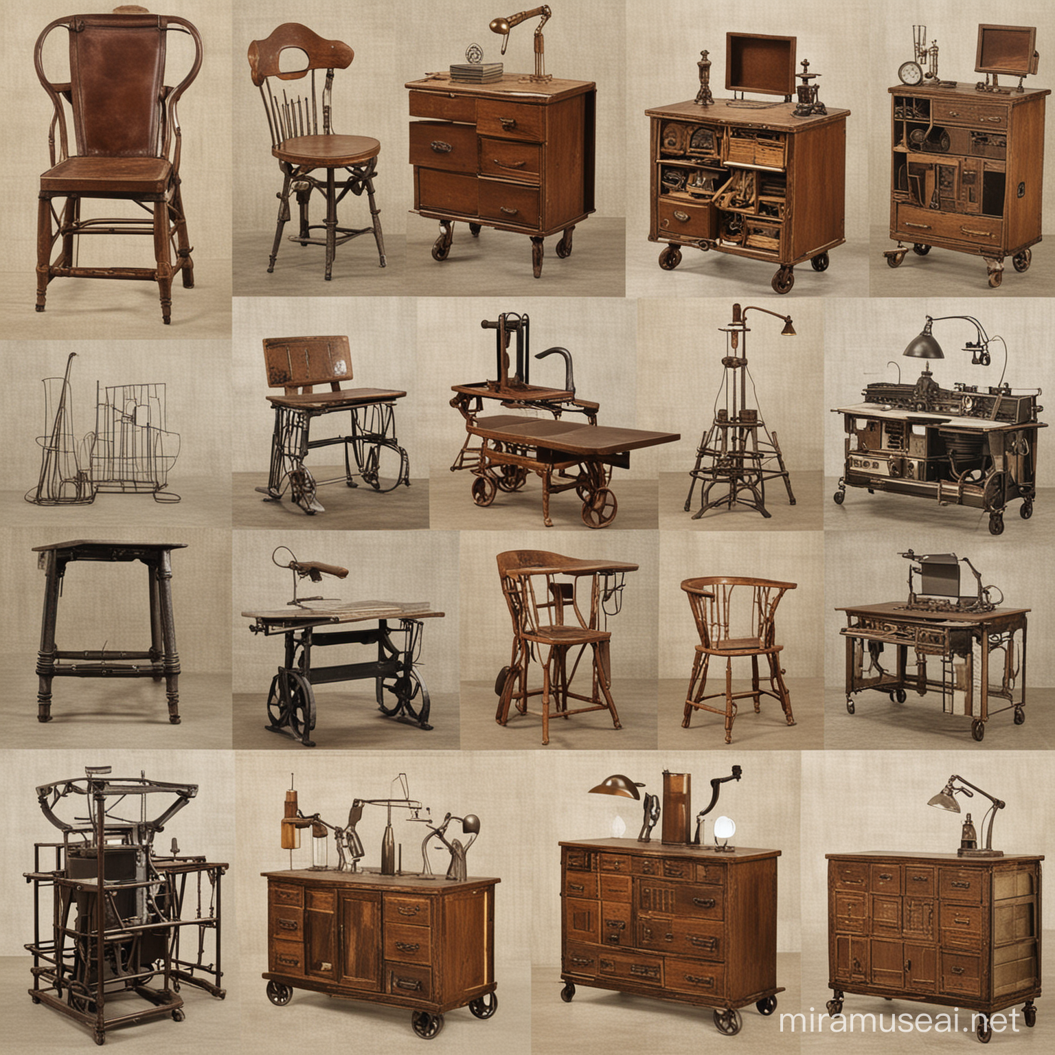 Industrial Furniture A Visual Journey Through Time and Revolution