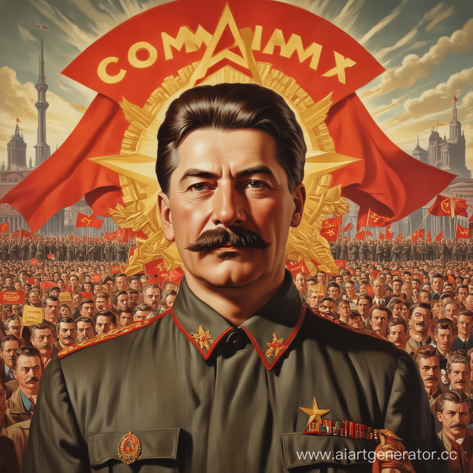 коммунизм, социальное равенство, рабочий класс, светлое будущее, сталин