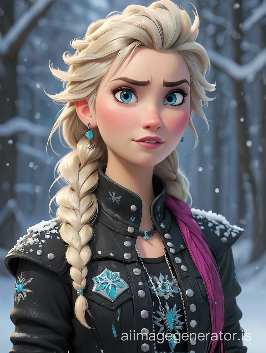 If elsa (from frozen) was punk