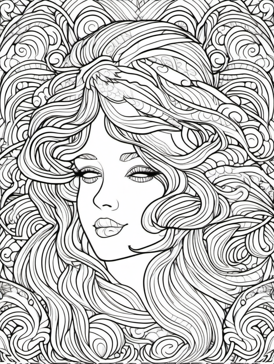 for coloring, relax pattern , line art