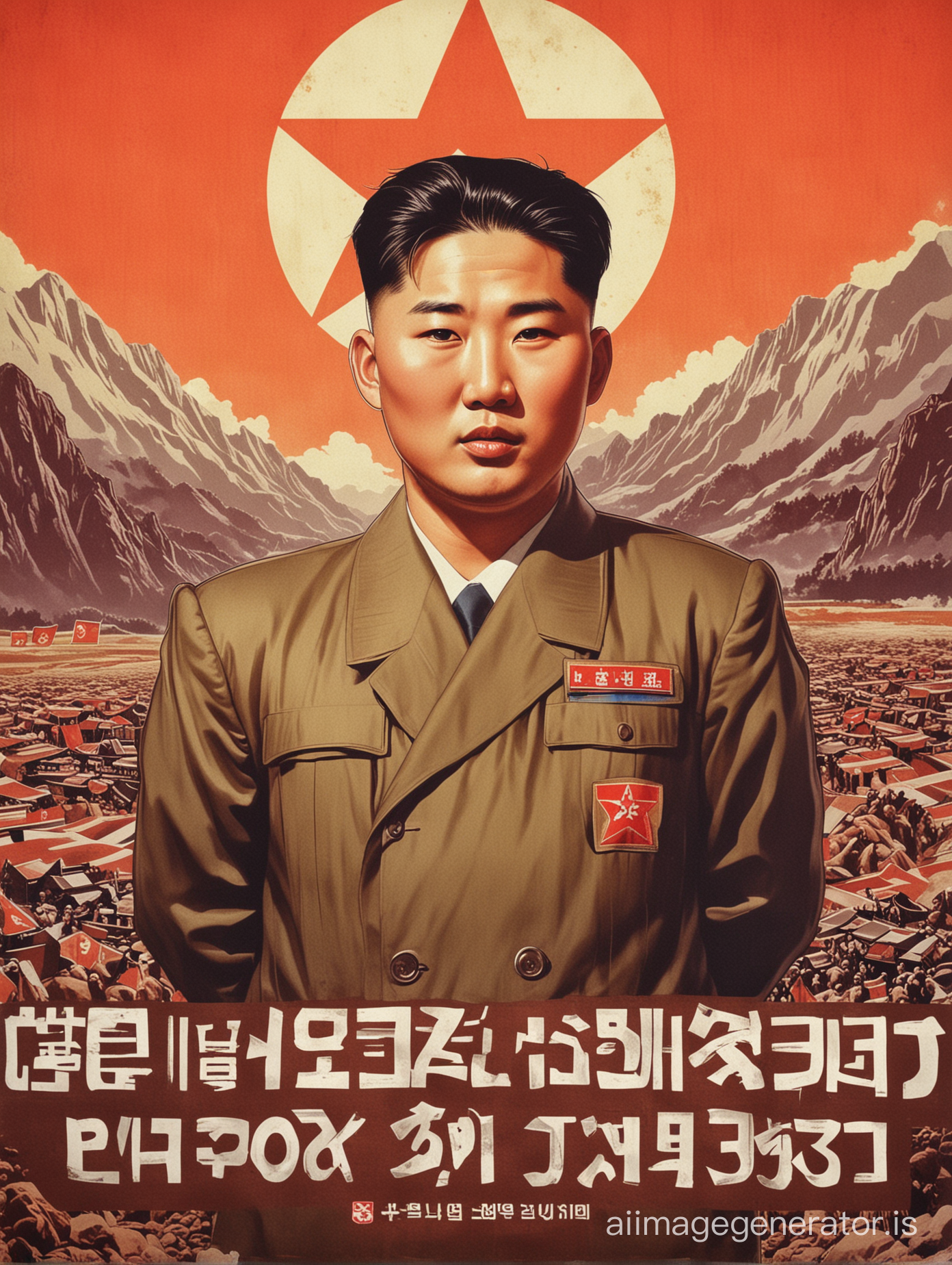 North Korean crypto trading propaganda poster