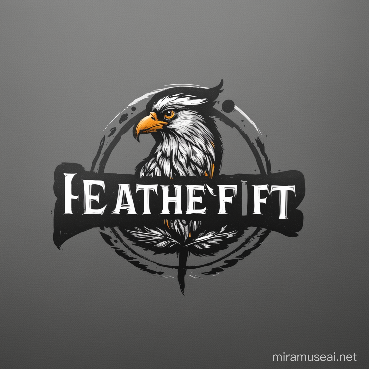 FeatherFit Logo Design for Birds Fitness Brand