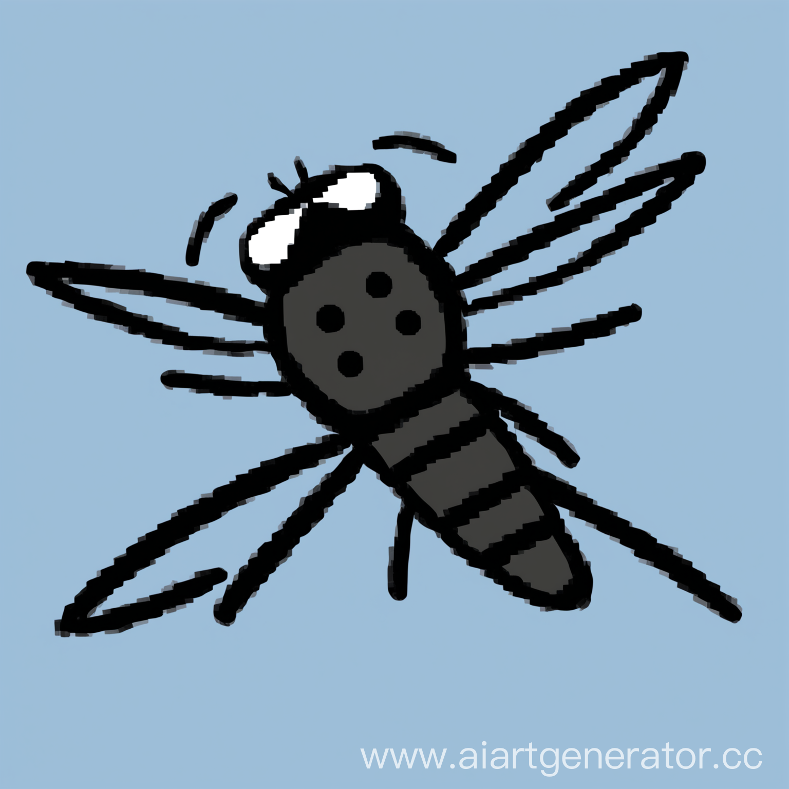 создать рисунок муха в стиле GTA Roblox