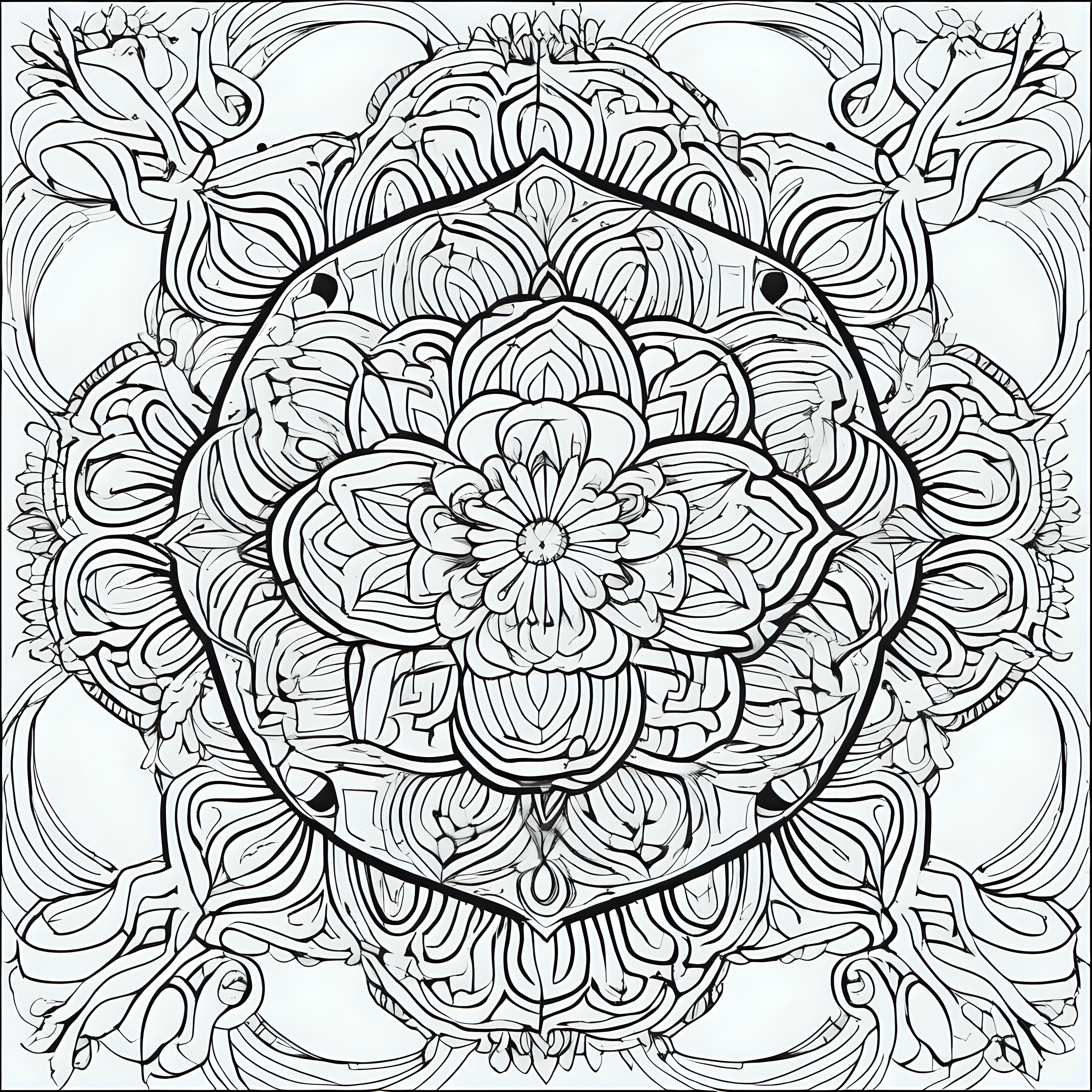 coloring page for adults mandala for adults unique