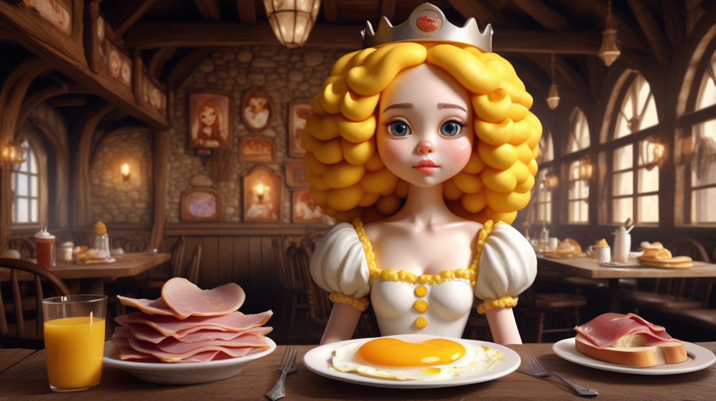 photo realistic dark fantasy style cute beautiful Princess