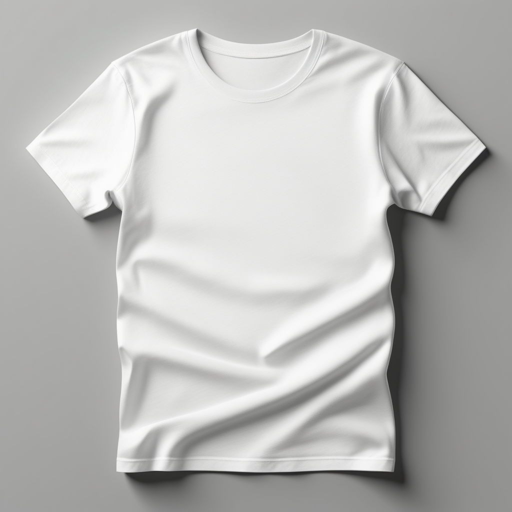 image mock up of plain white tshirt