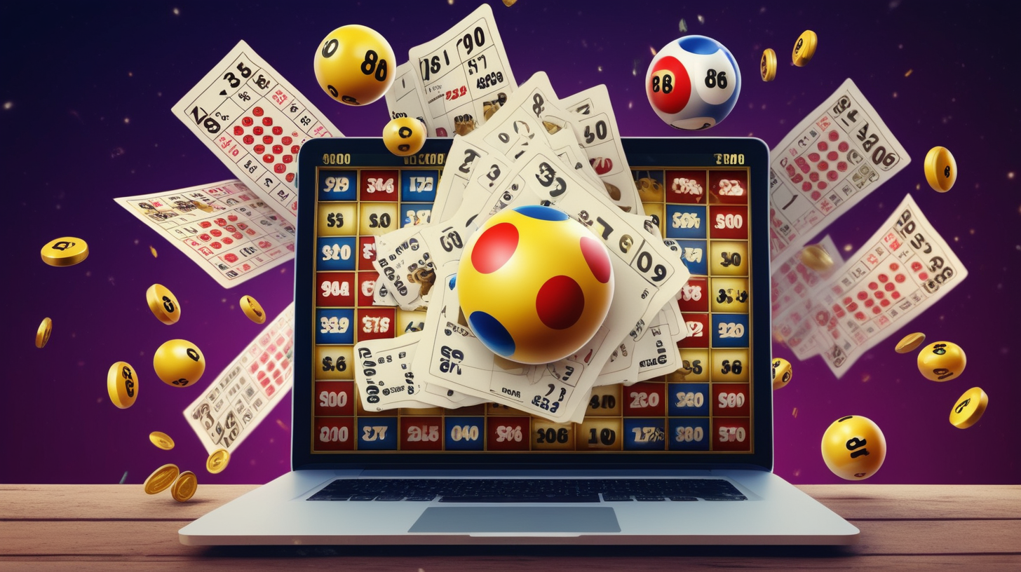 as an online lottery marketing person, create random images, play various types of online lottery, using a gadget or smartphone, get big bonuses in online lottery :: win online lottery, in a good place, relevant images. cinematic, detailed & 8K.