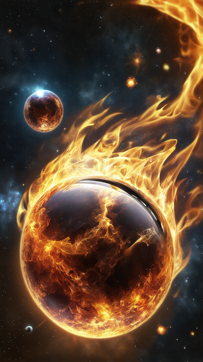space energy fire ball