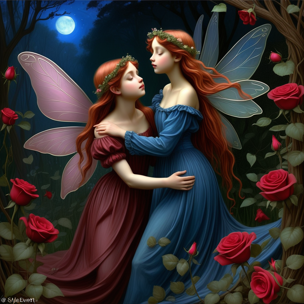 envision prompt Whimsical fairy valentines envisioned as a