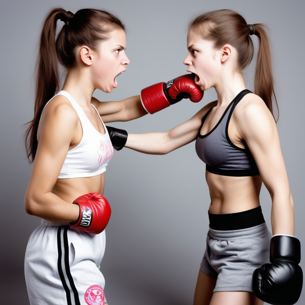 girl vs girl fighting body holds