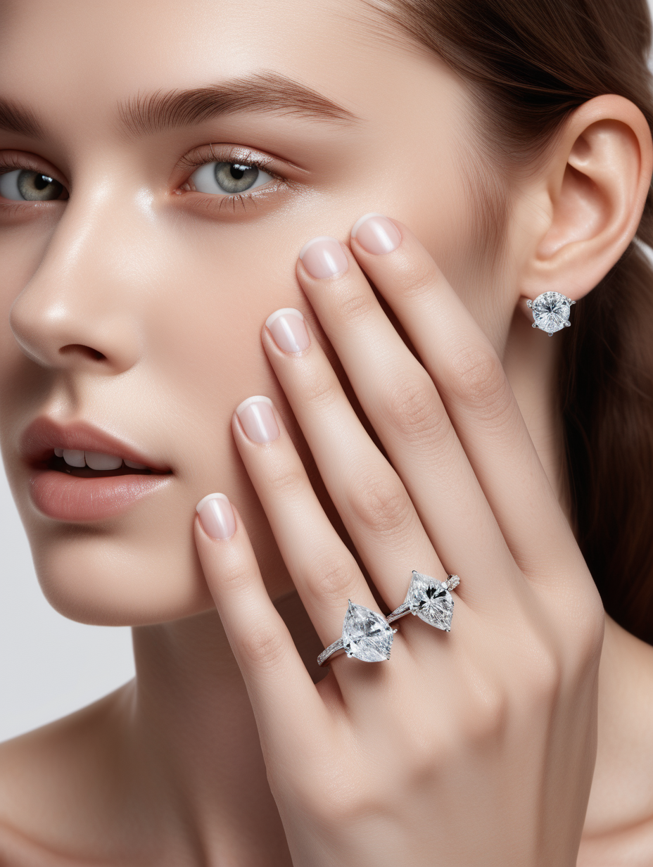 MODELS WITH LAB GROWN DIAMOND JEWELLERY AND SOLITAIRES
