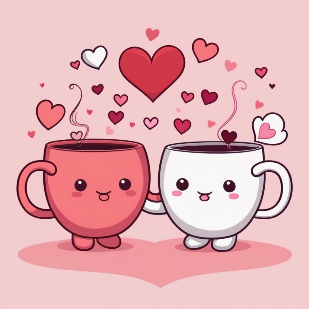  tea  cartoon cute  valentine's 