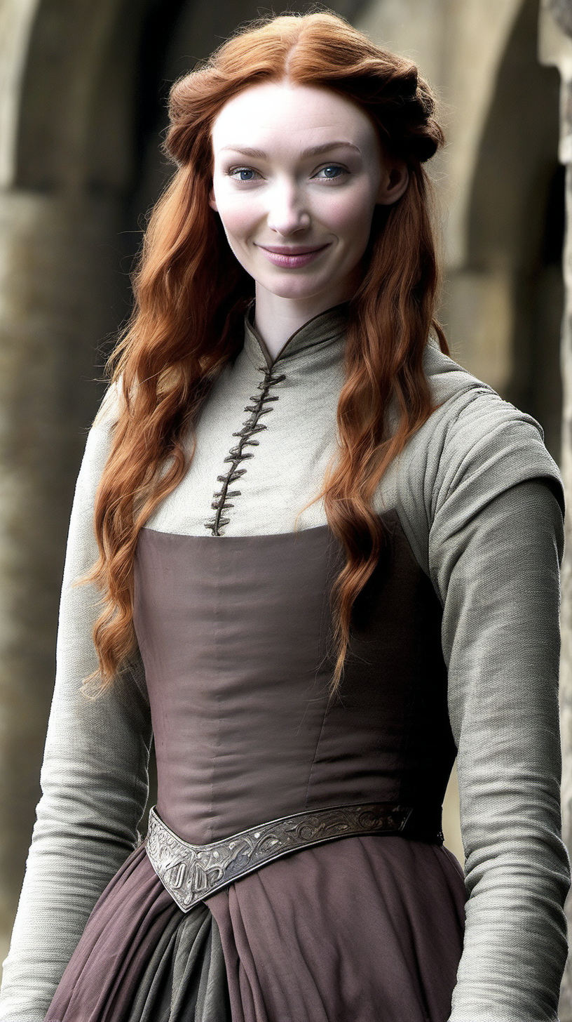 Eleanor Tomlinson wearing a servants dress in Game of Thrones

