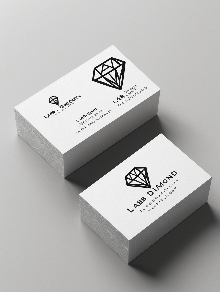 LAB GROWN DIAMOND JEWELLERY BUSINESS CARD DESIGN