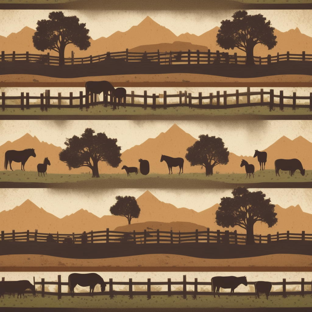 create a 2d texture pattern that fits a california ranch theme darker