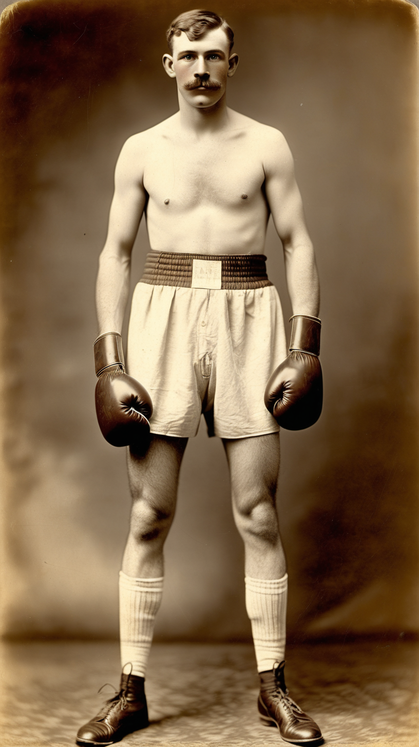 1910 White Professional Boxer