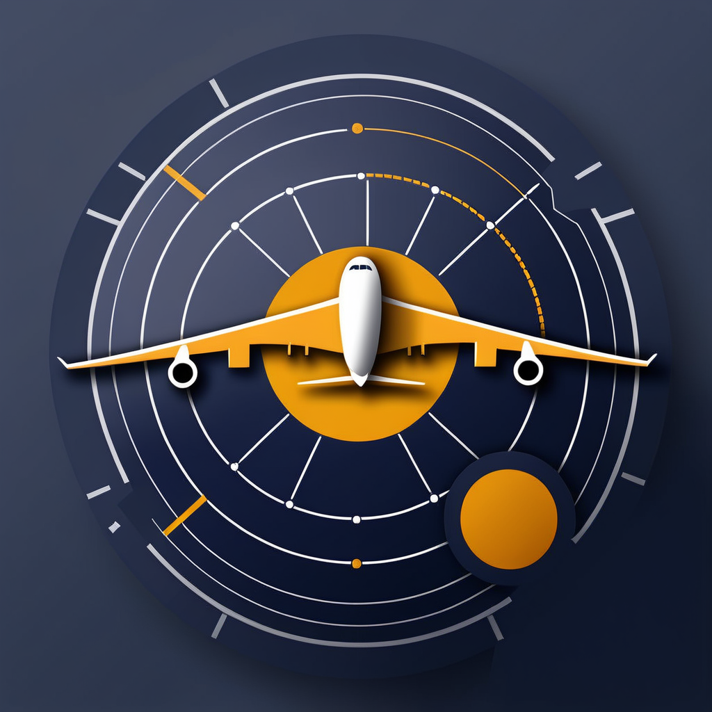 lufthansa uçak radarı için tasarım. lufthansa airlines logo renklerini kullanın. çerçeve kullanma. tam ekran olacak. icon efekti kullanma.