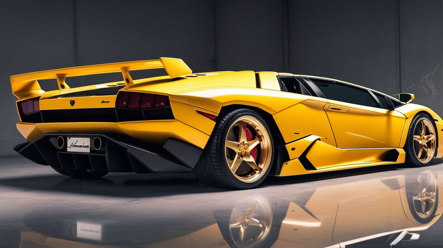 1990 Lamborghini Diablo blended with a 2020 Lamborghini Aventador 