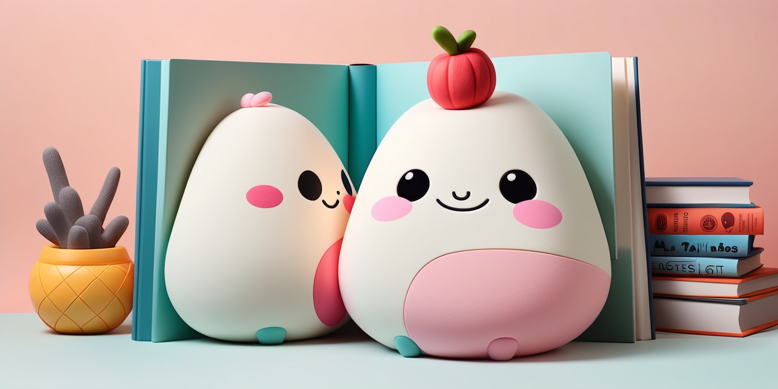 design a book cover for a squishmallow named