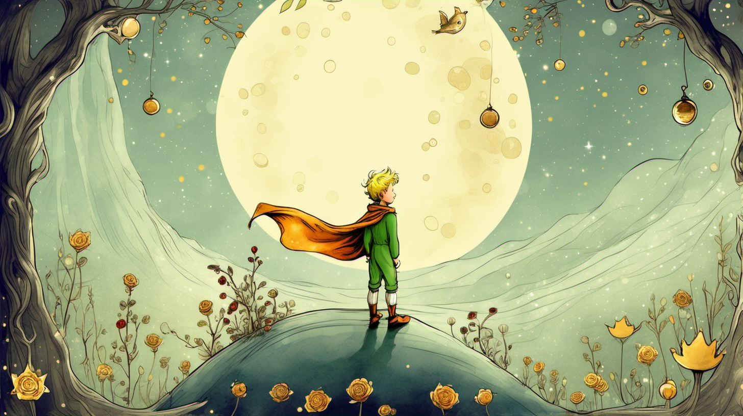 fairy tale the little prince illustration