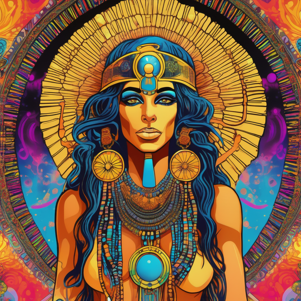 goddess isis hippy psychedelic