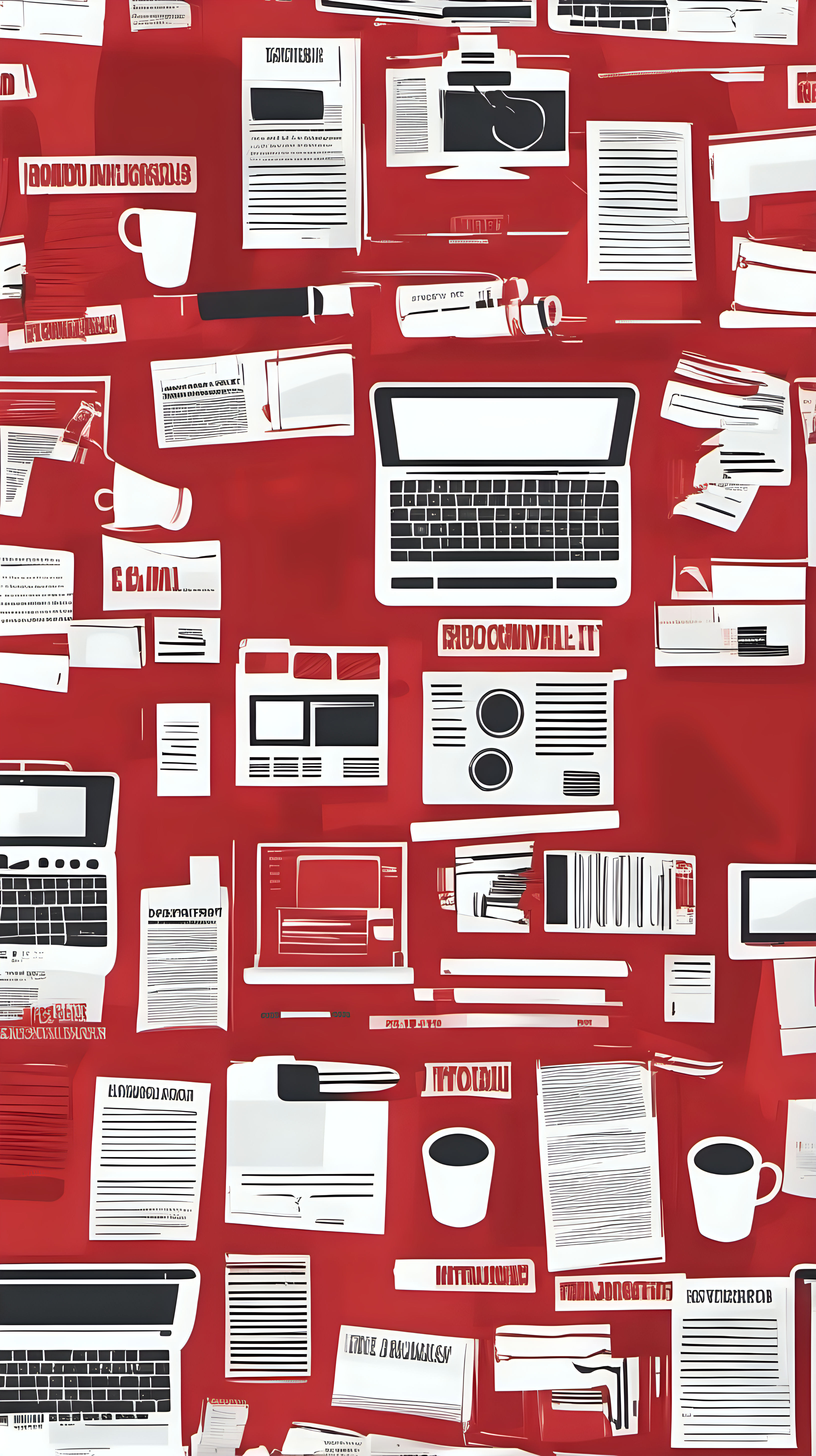journalistic background red