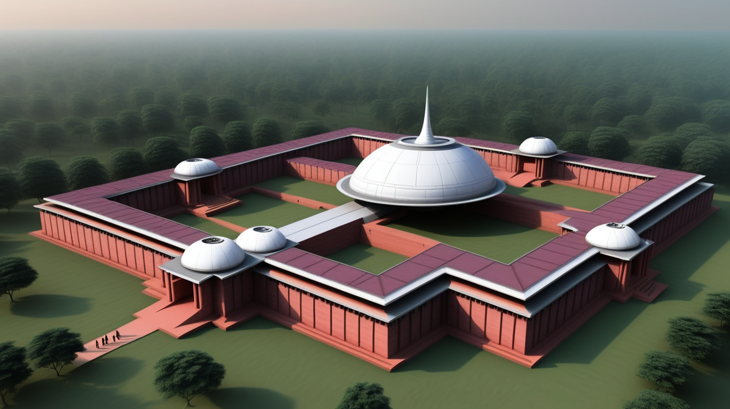Nalanda University space station and alien students