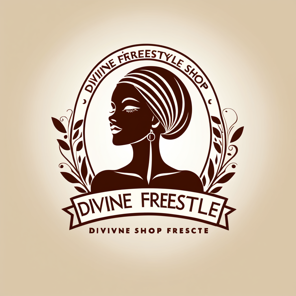 prompt: I need a logo saying "Divine Freestyle Shop " for my natural soap products