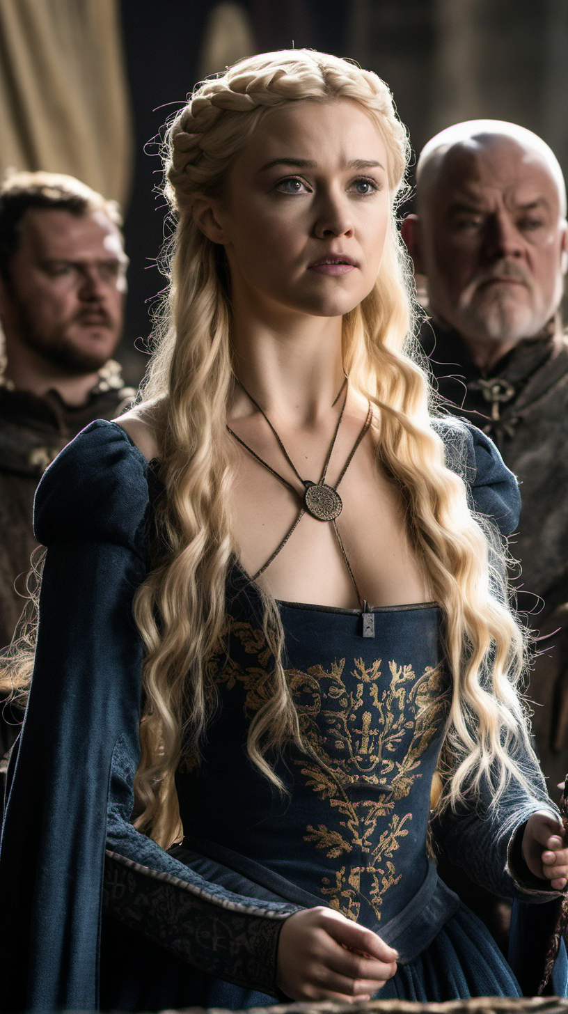 Georgia Hirst wearing medieval dress in Game of Thrones