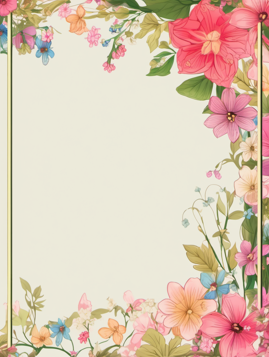 flowery frame