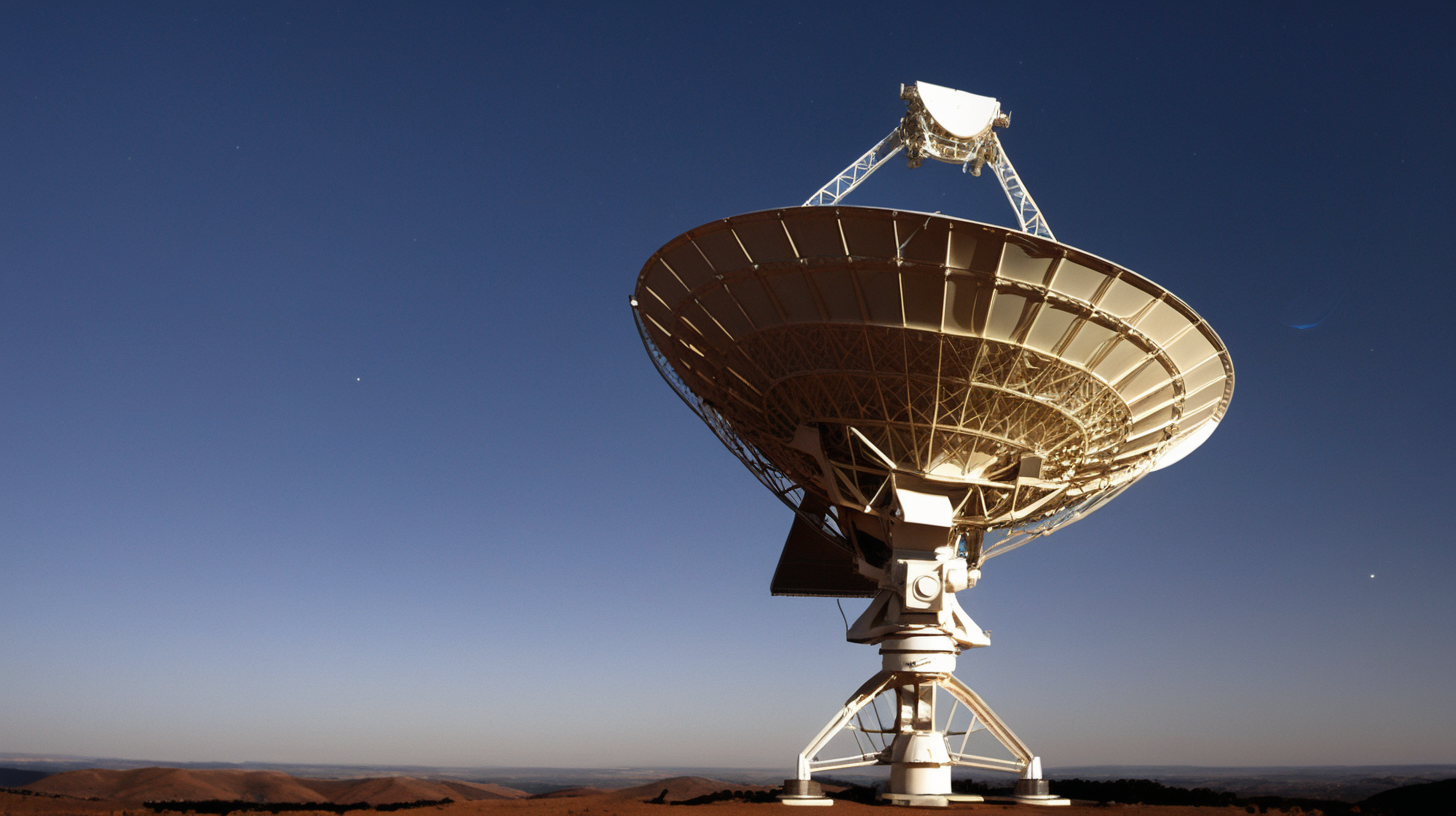 seti antenna lokking at sky
