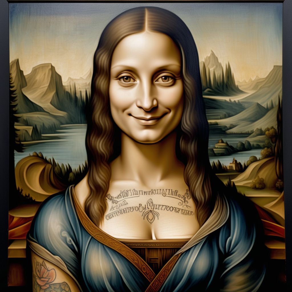 An enchanting portrait by Leonardo da Vinci featuring