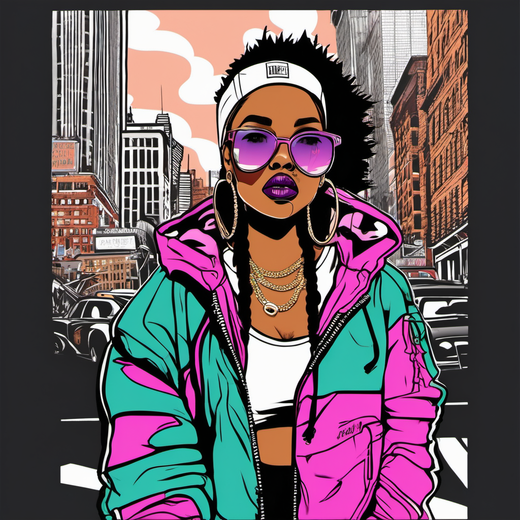 new york female illustration that influenced by hiphop