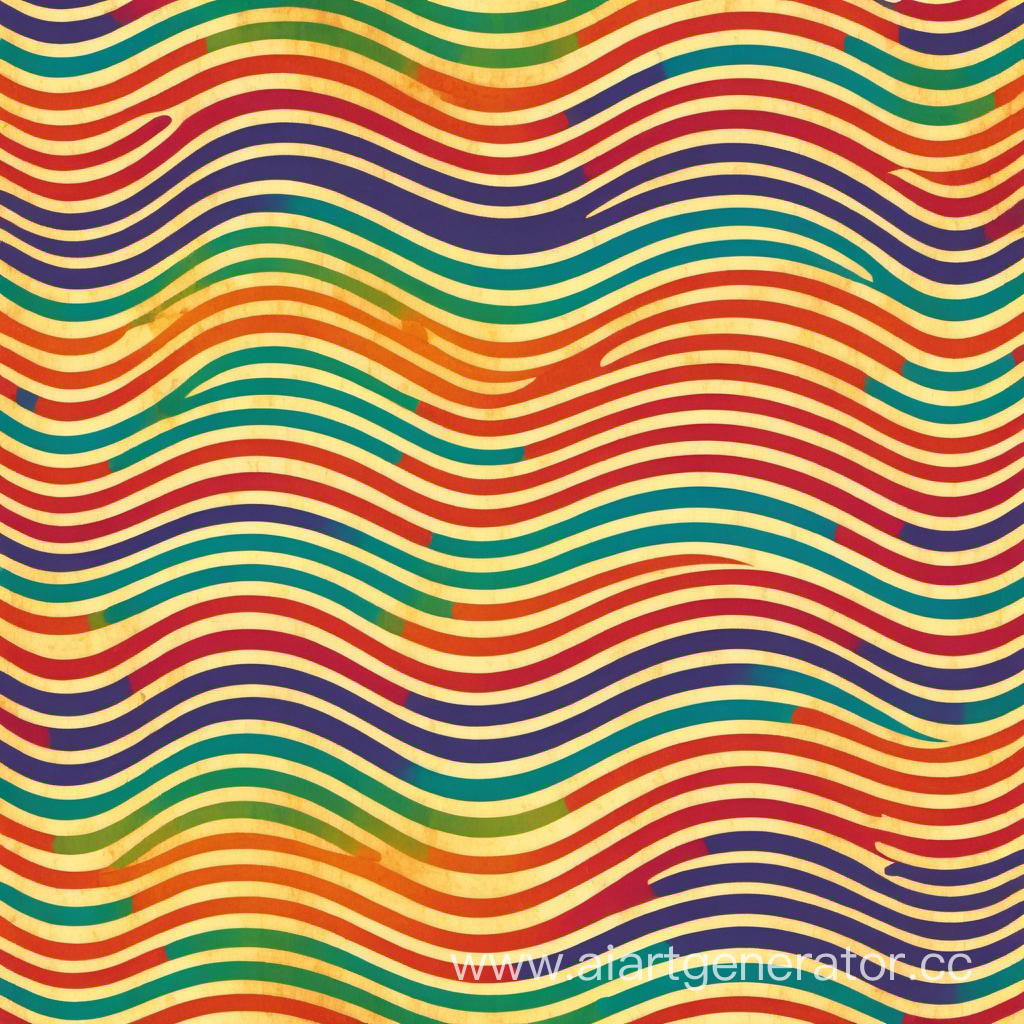 Rainbow abstract retro Waves