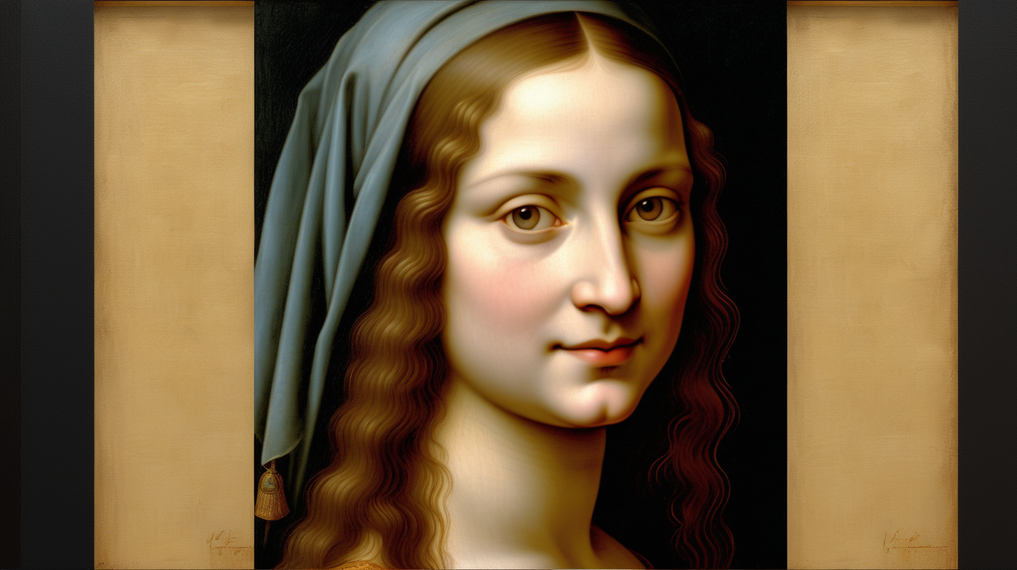 imagine prompt An enchanting portrait by Leonardo da