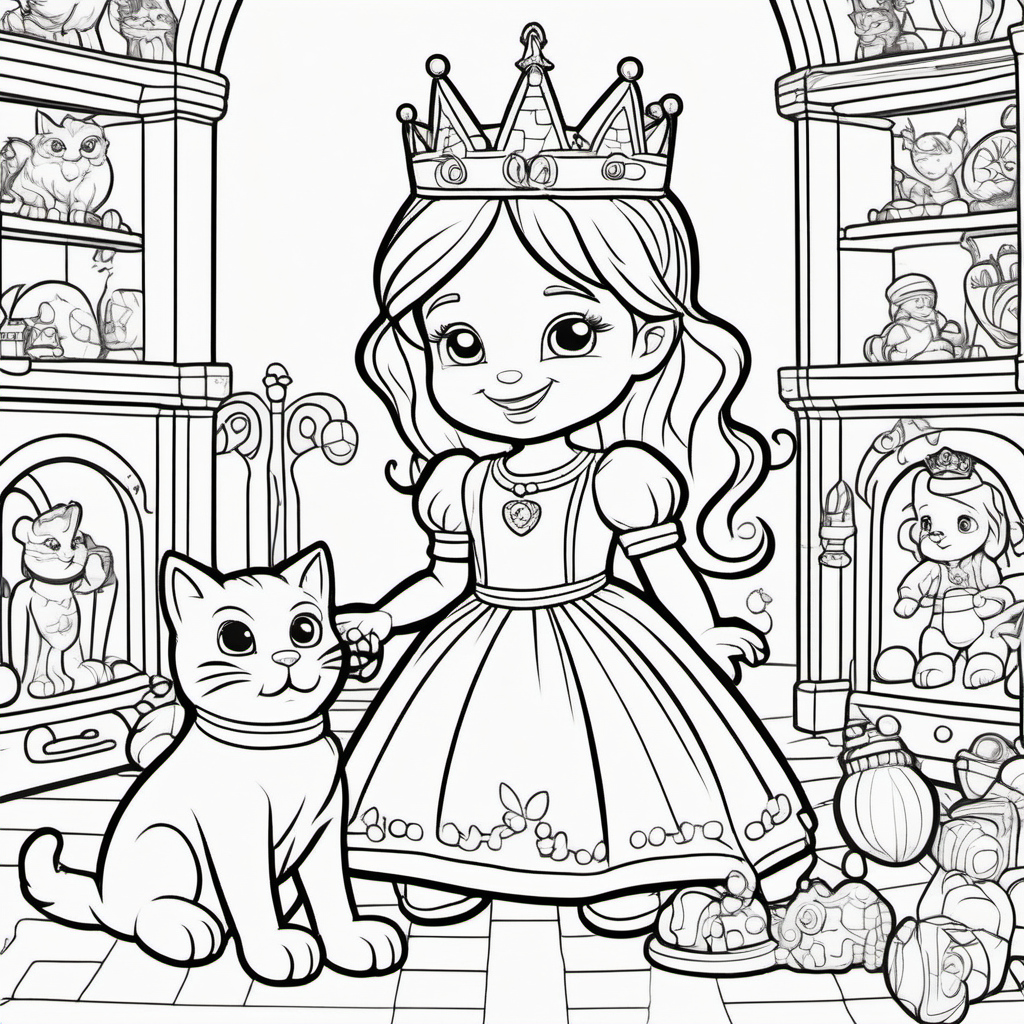 coloring pages for young kids a toddler princess