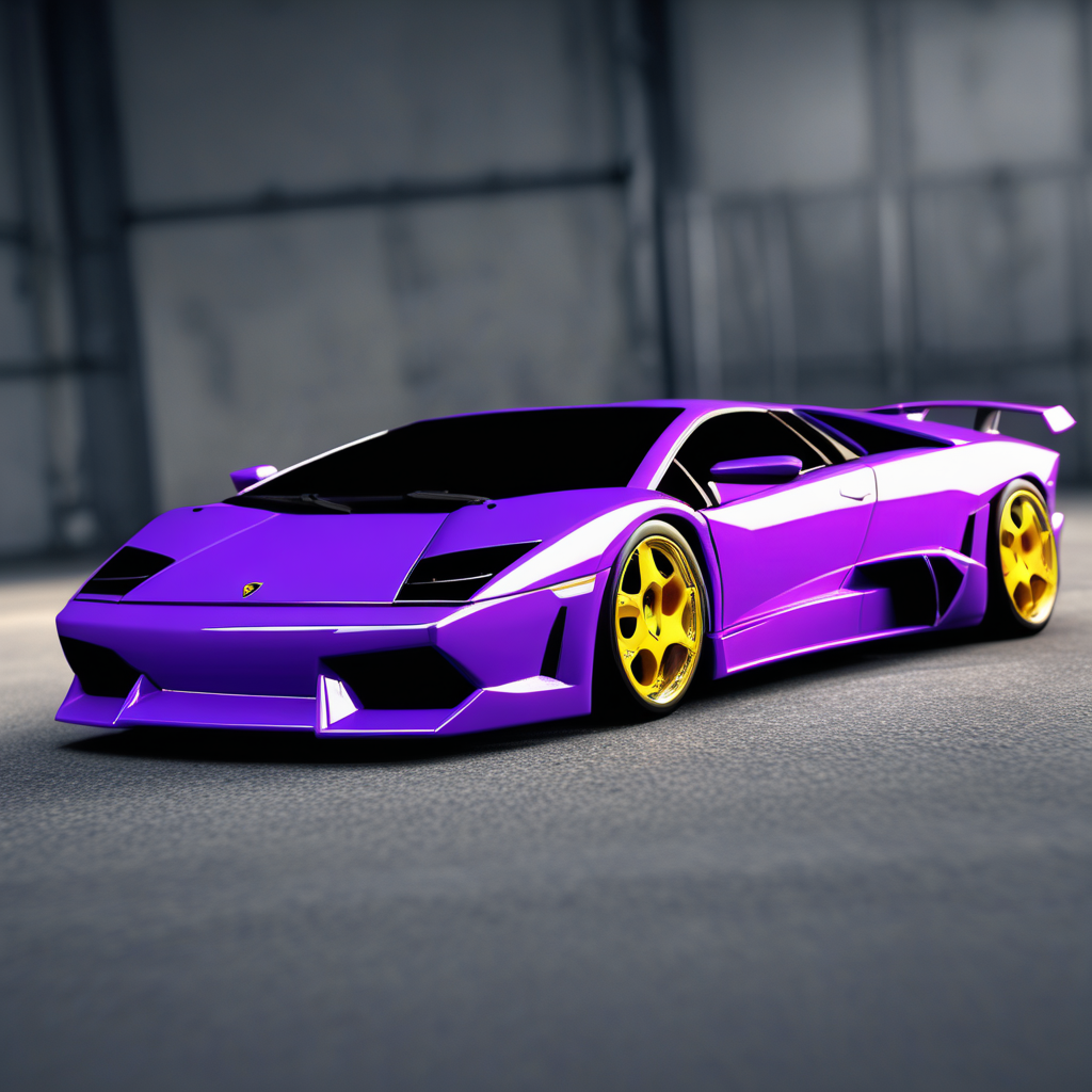 blend a Lamborghini Diablo with a Lamborghini Aventador