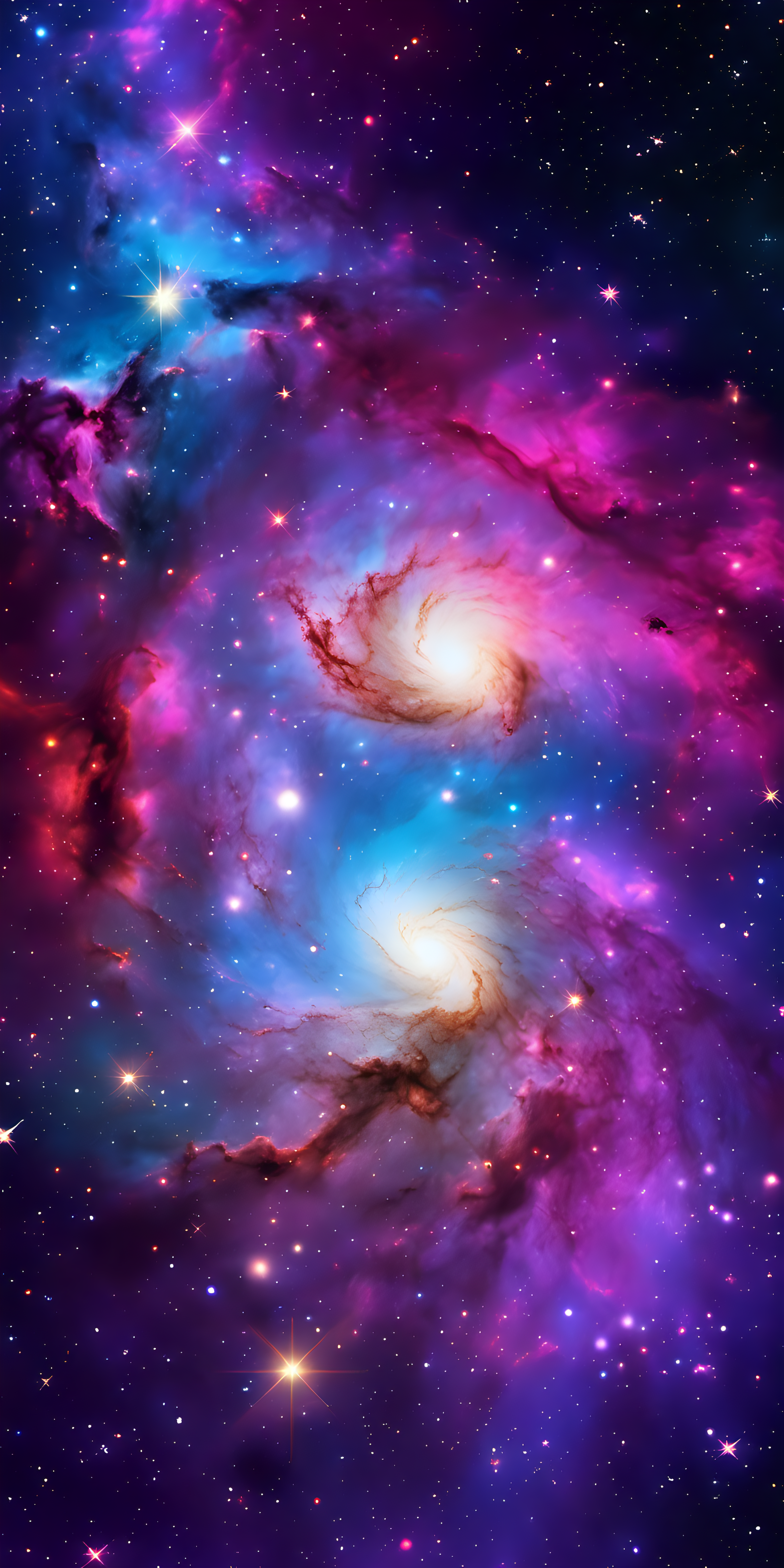 colorful space galaxy