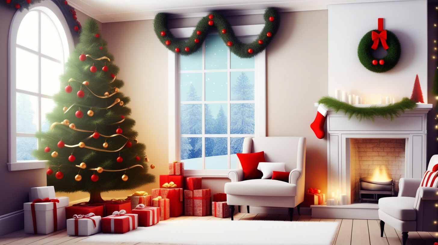 crie um background adoravel e encantador, em tema natalino