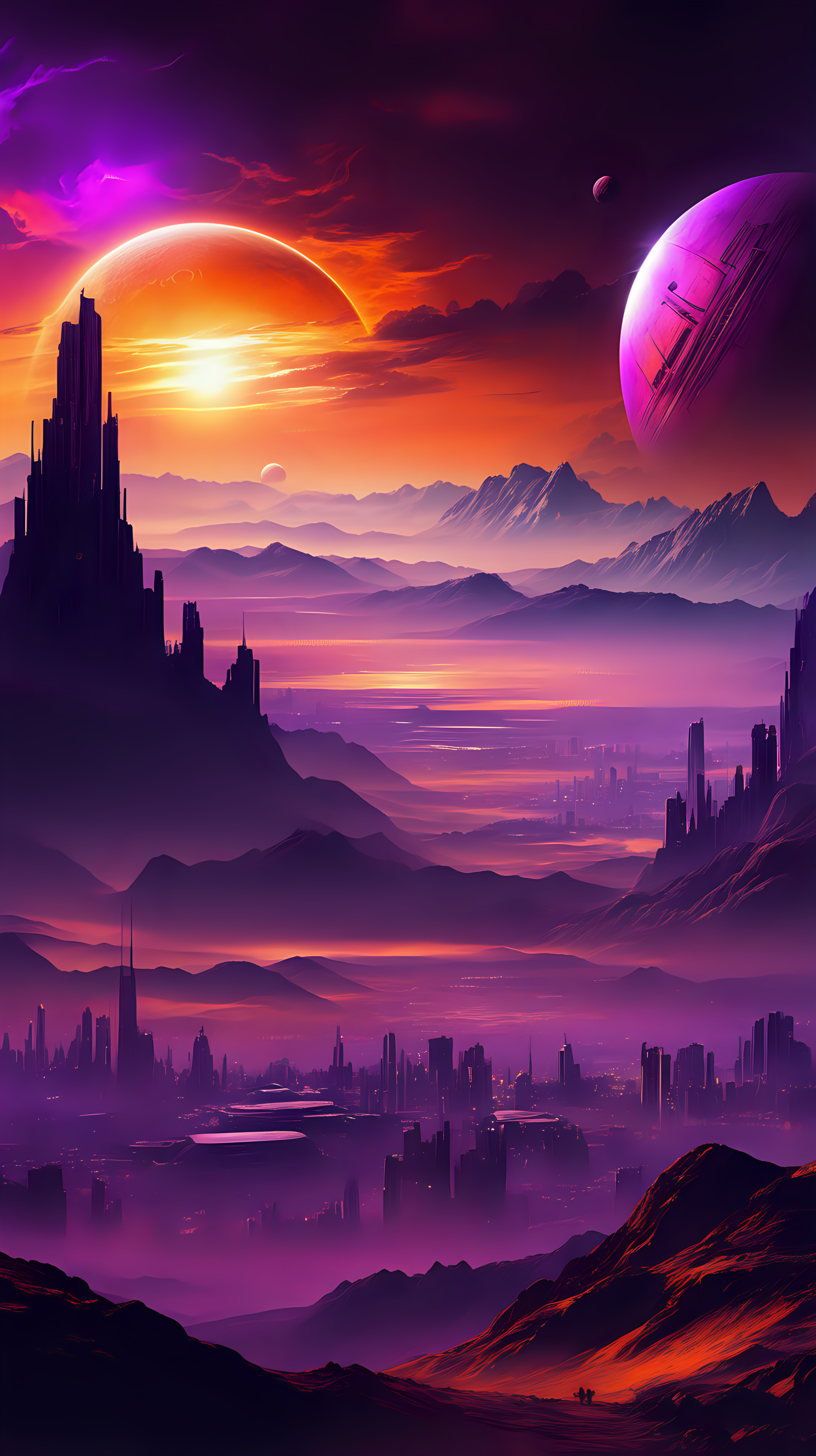 Make a fantastic fantasy and scifi picture with