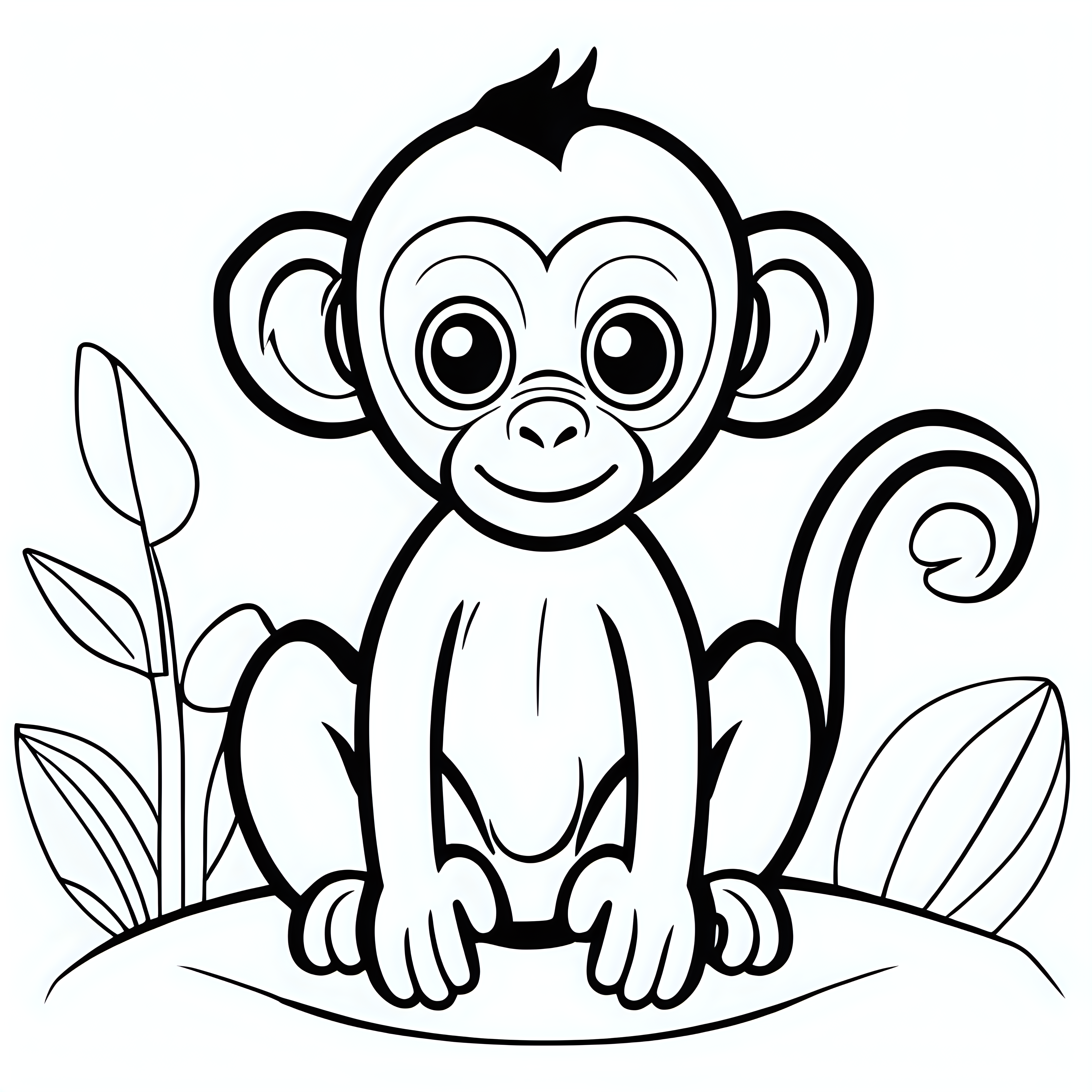 Cute Monkey Drawing Animal Stock Illustration - Download Image Now -  Animal, Animal Wildlife, Ape - iStock