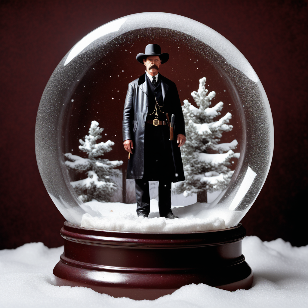 Wyatt Earp in a snow globe