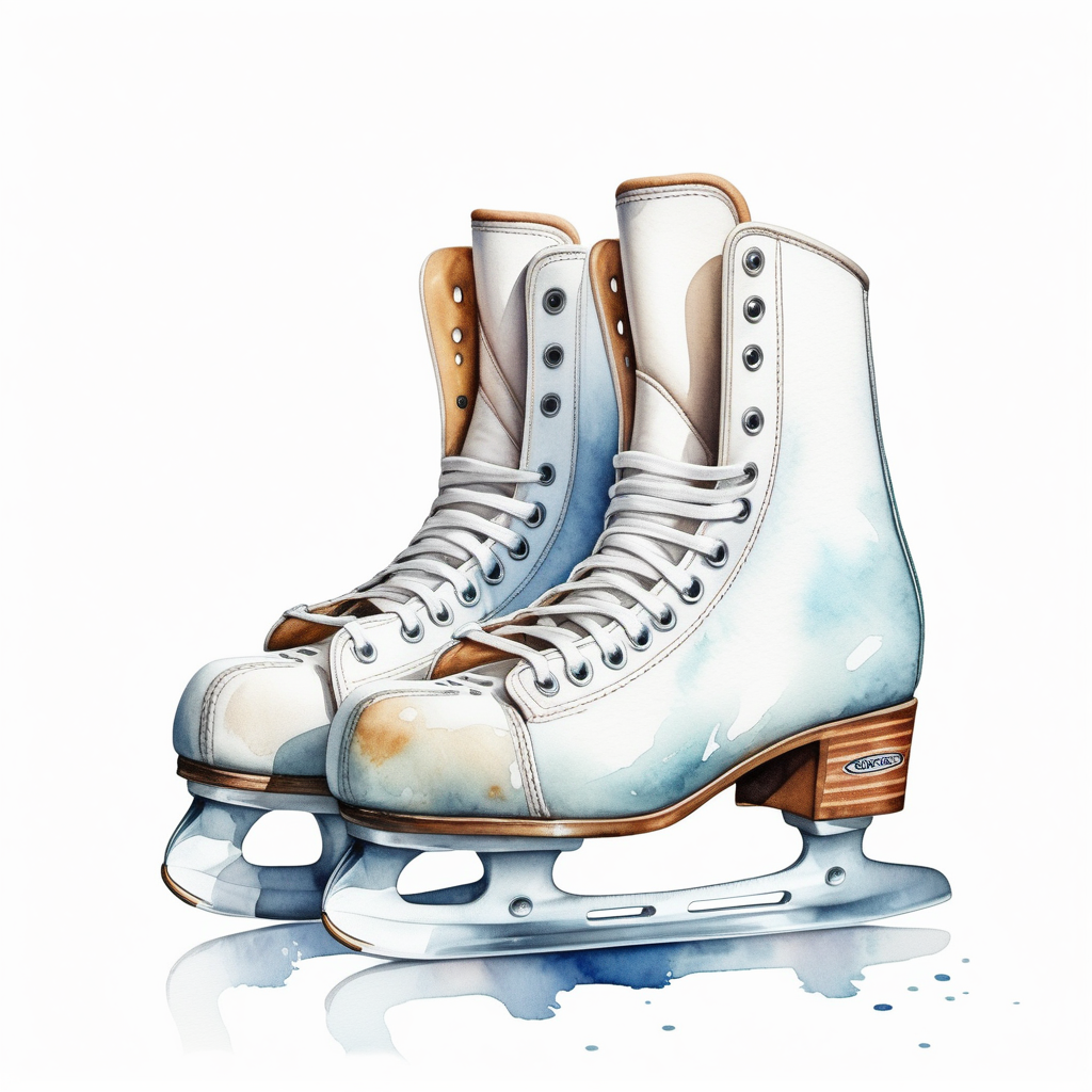 white backgroundcreate a realistic illustrationwhite skatesdetailed shot in