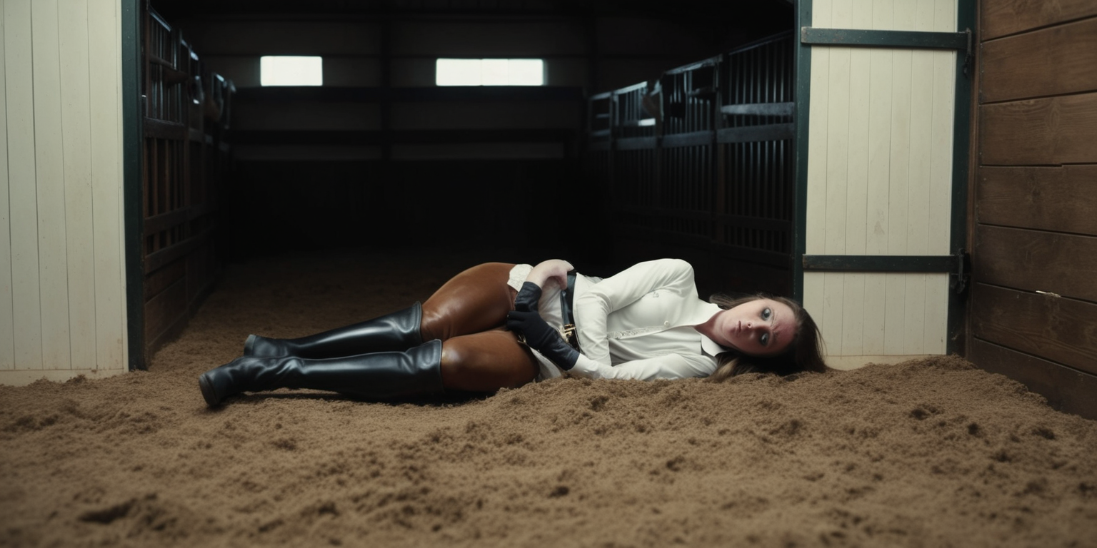 equestrian woman dead killed murdered victim corpse in stable deathstare