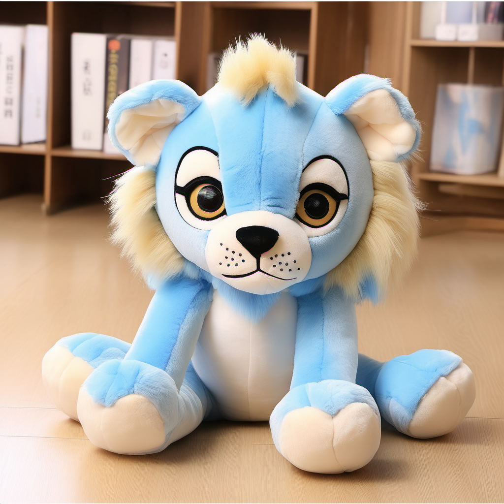 Lion plush toy cute big eyes