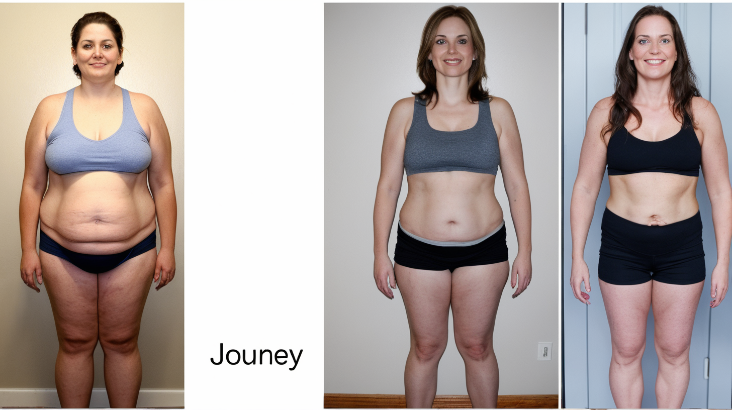 image of a woman weight loss journey