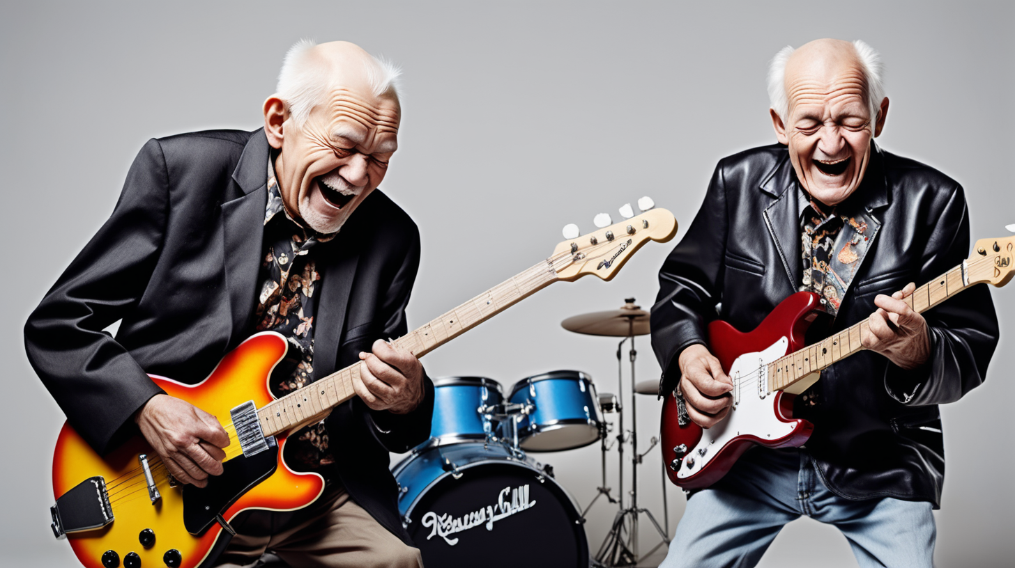 old men playing rock and roll