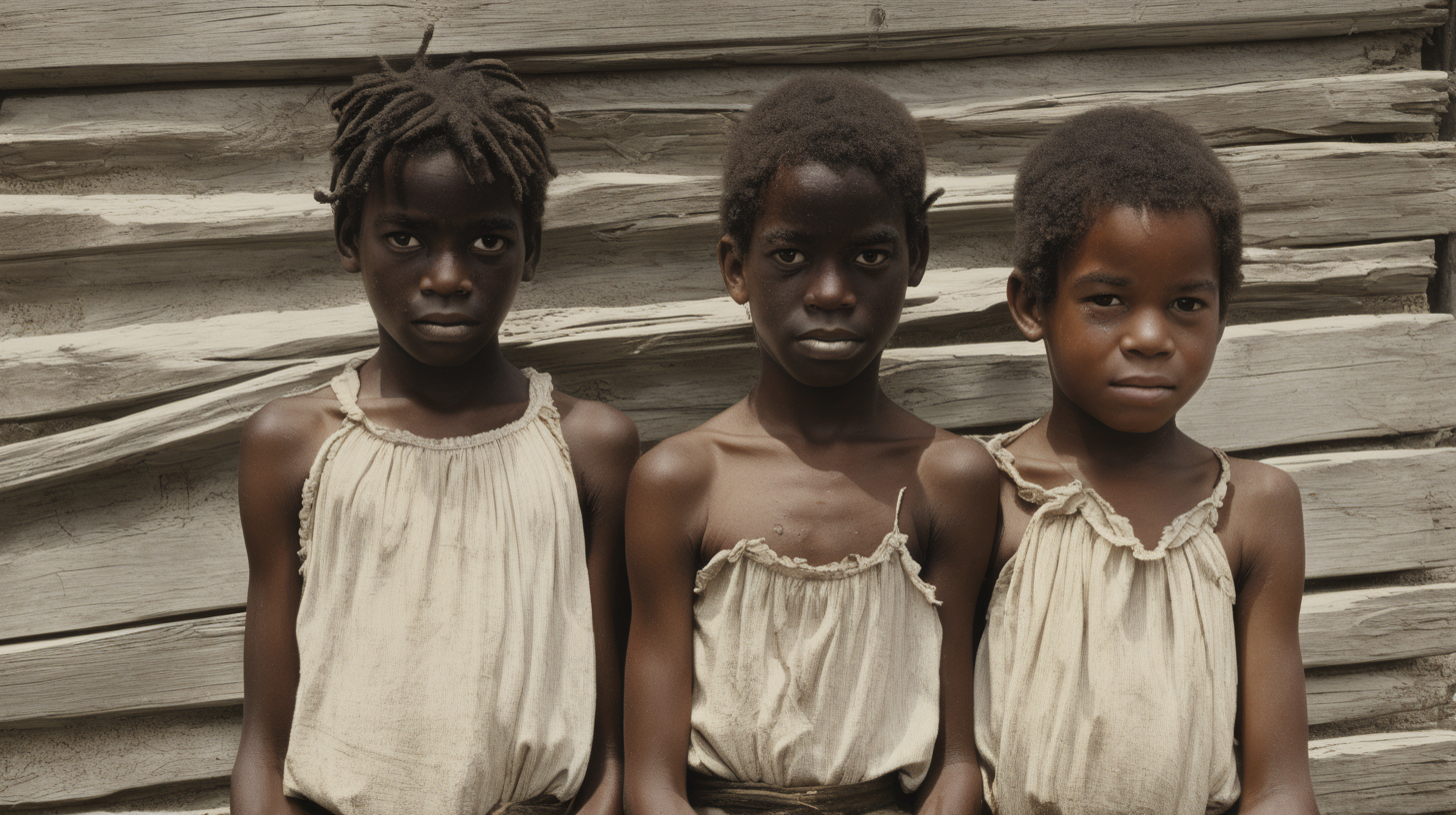 1800s slave kids